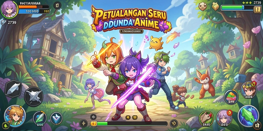 Tampilan gameplay menarik dari 2739 di dunia Anime.