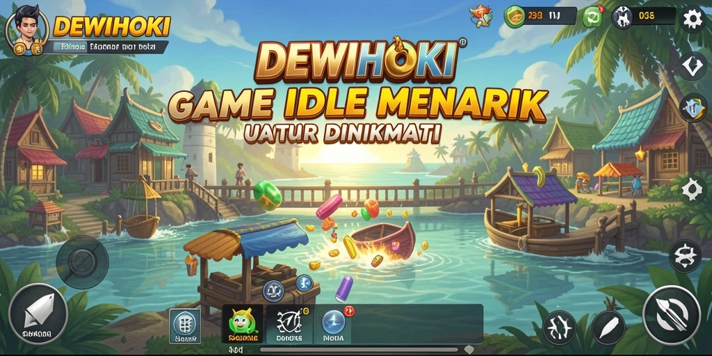 Tampilan gameplay DEWIHOKI yang seru dan santai.