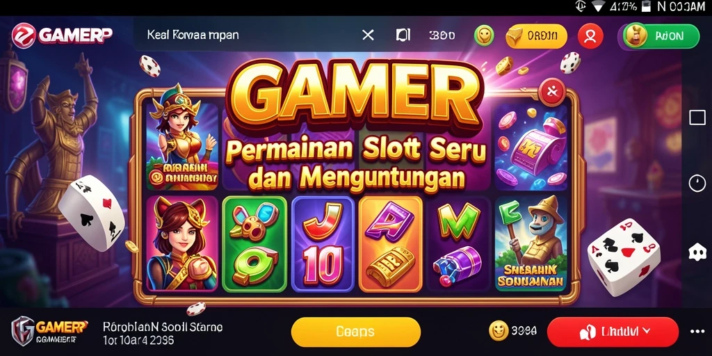 Screenshot menunjukkan keseruan bermain slot di GAMERP.