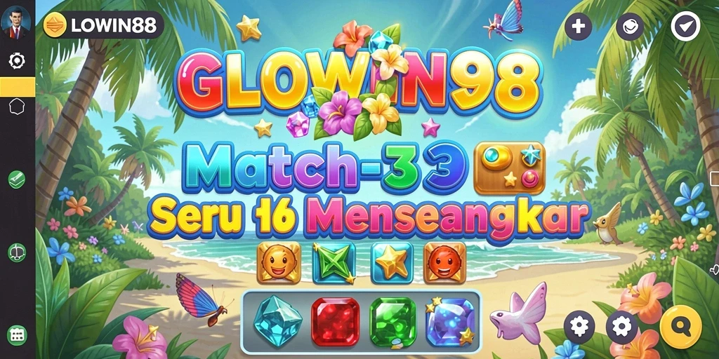Tangkapan layar dari gameplay GLOWIN88 yang penuh warna.