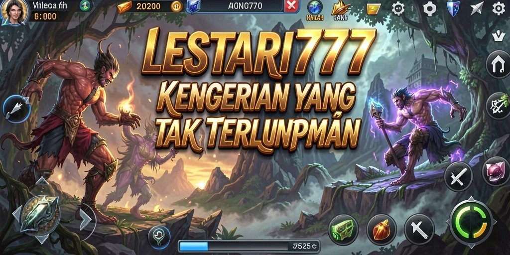 Tampilan gameplay menyeramkan LESTARI777 yang menegangkan.