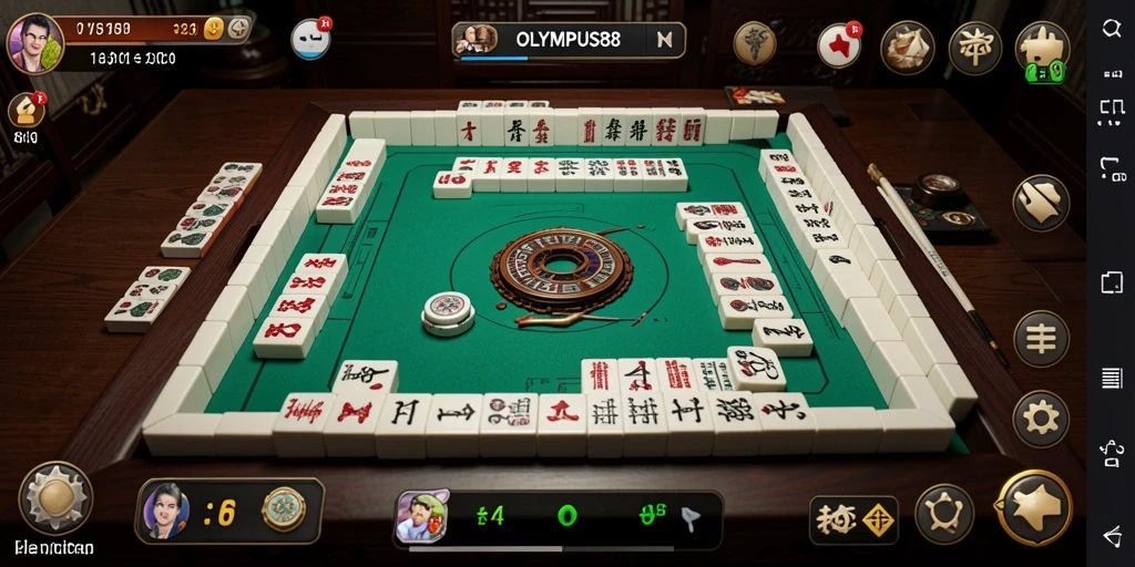 Tampilan gameplay OLYMPUS88 yang mendebarkan dalam permainan Mahjong.
