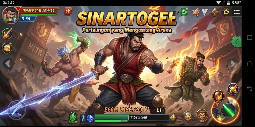 Tangkapan layar SINARTOGEL menampilkan aksi pertarungan yang mendebarkan.